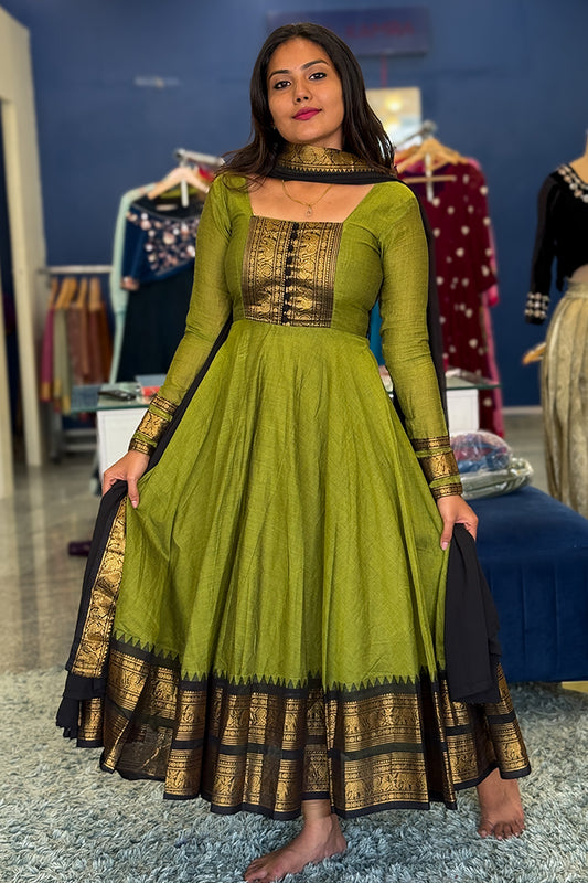 Pushpa Peacock Green